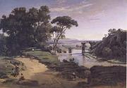 Jean Baptiste Camille  Corot Le pont d'Auguste a Narni (mk11) painting
